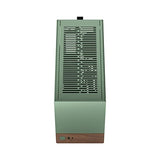 Fractal Design Terra Jade - Wood Walnut Front Panel - Small Form Factor - mITX Gaming Case – PCIe 4.0 Riser Cable – USB Type-C - Anodized Aluminum Panels