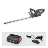 Gardena Set Ready-To-Use de cortasetos a batería ComfortCut 60 18V P4A: cortasetos con mango ergonómico y protección antiimpactos, ligero para un mejor manejo, incluye batería P4A de 18V (14731-20)
