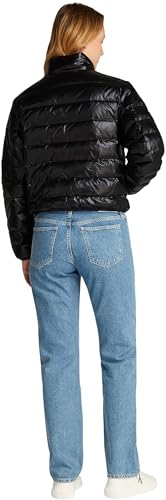 Calvin Klein Cazadora acolchada Mujer Down Shine brillante, Negro (Ck Black), XS