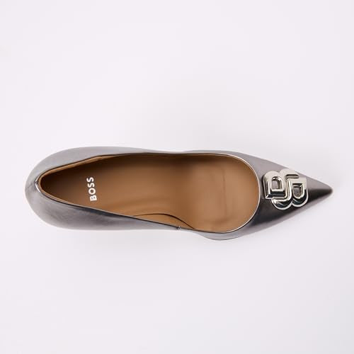 BOSS Janet_Pump90_LMNSBB, Bomba Mujer, Silver, 35 EU
