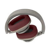 DeeBee dB-Pulse-GLB Auriculares Bluetooth Circumaurales, Cancelación de Ruido, 40 Horas de Batería, Beige, con Almohadilla Intercambiable