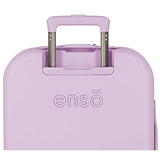 Enso Cute girl Maleta de cabina Morado 40x55x20 cms Rígida ABS Cierre TSA integrado 37L 3,22 kgs 4 Ruedas dobles Equipaje de Mano