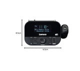 Lenco 810011 cr-615 Reloj Despertador con proyección Dab+ - Radio Digital con Dab+ y FM PLL - 30 emisoras memorables - Despertador de Dos Horas - proyector de 180 Grados - conexión de 3,5 mm - Negro