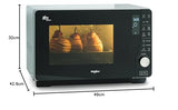Whirlpool MWF 427 SL Encimera - Microondas (Encimera, Microondas combinado, 25 L, 800 W, Botones, Tocar, Negro, Plata)
