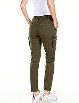 REPLAY Lailah Jeans, 238 Verde Militar, 28W x 30L para Mujer