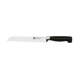 ZWILLING Bloque de cuchillos de 8 piezas, Bloque de madera, Cuchillos y tijeras de acero inoxidable especial/Mango de plástico, Four Star