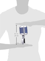 Shure Super 55 Deluxe Vocal Micrófono dinámico supercardioide vintage, icónico, sonido clásico