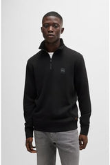 BOSS Zetrust, Sudadera para Hombre, Black1, L