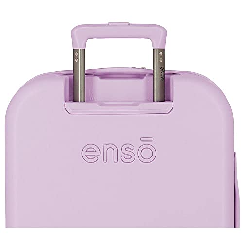 Enso Love Ice Cream Maleta de Cabina Morado 40x55x20 cms Rígida ABS Cierre TSA Integrado 37L 2,74 kgs 4 Ruedas Dobles Equipaje Mano