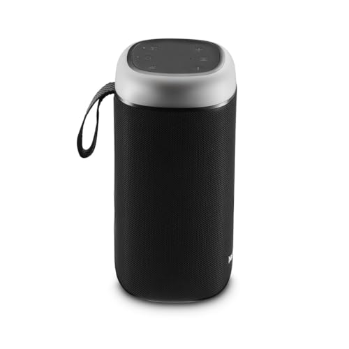 Hama Altavoz Bluetooth 30W, Resistente al Agua IPX4, Efectos de luz LED, 12 Horas de duración de la batería, Caja de música Bluetooth, Negro