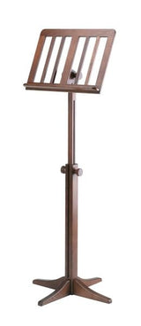 K&M 116/1 Atril de madera - madera maciza de haya color nogal - atril extensible de 71,5 a 122,5 cm
