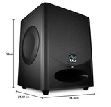 Kali Audio WS-6.2, subwoofer Activo de Estudio (Doble woofer de 6,5 Pulgadas de Largo Alcance, presión Sonora de hasta 120 dB, Impresionante Respuesta en frecuencia a Partir de 27 Hz), Negro