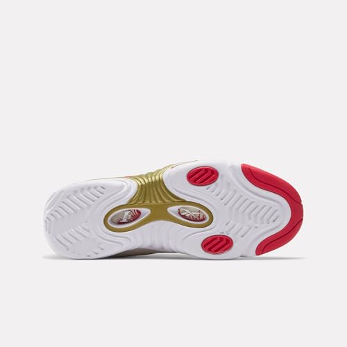 Reebok Respuesta III, Zapatos DE Baloncesto Unisex Adulto, Blanco Vintagechalk Vectorred, 40.5 EU