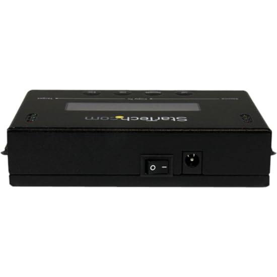 StarTech.com Clonador y Borrador Autónomo 1:1 para Discos Duros SSDs SATA, con Pantalla LCD, TAA, Independiente del Sistema Operativo (SATDUP11)