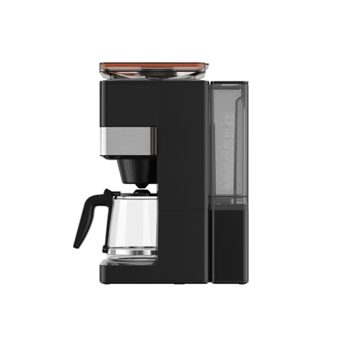 Krups Grind Aroma XL KM842810 Cafetera de filtro, mecanismo de cono extraíble, panel de control digital, capacidad XL (1,5 L), función de conservación del calor, jarra de cristal, color negro y acero