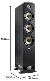 Polk Audio Signature Elite ES60 - Altavoces de Piso para música y Cine en casa, Altavoz de Rango Completo pasivo (Paquete de 1), Color Negro