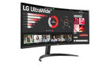 LG 34WR50QK-B - Monitor UltraWide Curvo, 34", QHD: (3440x1440px), 21:9, ADM FreeSync Premium, Multiposición, Negro