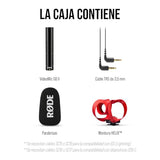 RØDE VideoMic GO II Micrófono de cañón ultracompacto para cámara con salidas de 3,5 mm y USB para cine, creación de contenido, podcasting y videollamadas