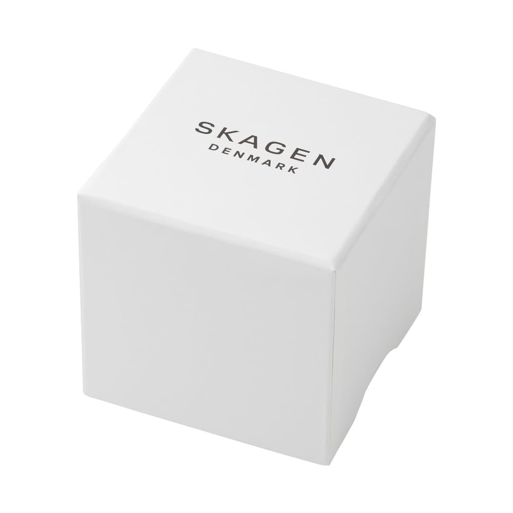 Skagen Kuppel Reloj para Hombre, Movimiento cronógrafo de Cuarzo con Correa de Acero Inoxidable o Piel, Marrón y Azul, 44MM