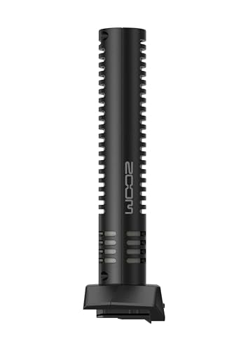 Zoom SSH-6e Micrófono estéreo de Escopeta cápsula Intercambiable para grabadora práctica H6essential | de Sonido hiperdireccional a Envolvente | Tecnología de 32 bits | Negro | Parabrisas de Piel