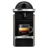 KRUPS XN306TK Nespresso Pixie Titan, cafetera expreso, recetas programables, 2 longitudes, apagado automático, 1260 W, 0,7 litros