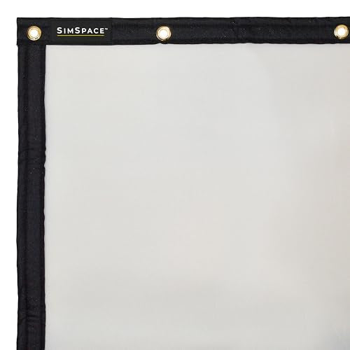 SimSpace Platinum Golf Impact Screen - Pantalla de proyector para simulador de Golf para el hogar, Rendimiento de 4 Capas con Espuma Resistente a los Impactos, reducción de Ruido, claridad Ultra 4K