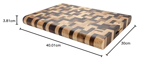 Rockingham Forge - Tabla de cortar rectangular de madera 40 x 30 cm