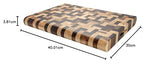 Rockingham Forge - Tabla de cortar rectangular de madera 40 x 30 cm