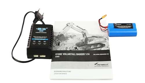 Amewi 22651 G106E Excavadora de Metal sólido 1:14 RTR
