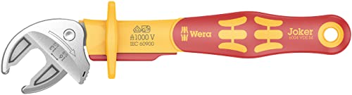 Wera 05020170001 6004 Joker VDE 4 Set 1, Juego de llaves de boca autoajustantes de aislamiento VDE, 4-teilig