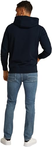 Tommy Hilfiger Sudadera Hombre Center Stack con Logotipo, Azul (Desert Sky 654 920), XS