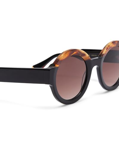 GIGI STUDIOS - Gafas de sol Redondas color Negro - Mujer - LAURA 6454/12