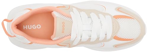 HUGO Leon_Runn_mepu, Zapatillas Mujer, Open White, 39 EU