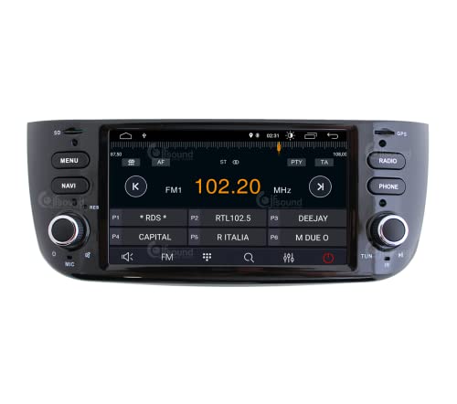 Radio de Coche para Fiat Punto EVO Android GPS Bluetooth WiFi USB Dab+ Touchscreen 6.2" 4core Carplay AndroidAuto