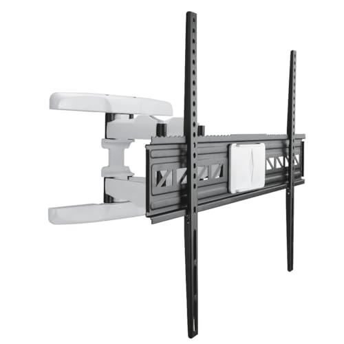 Hama Soporte de Pared para TV (3 articulaciones, 90 Pulgadas, VESA 800 x 600, LCD/LED, para TV, Montaje en Pared, Giratorio 120 Grados, Inclinado, Acero, Capacidad de Carga máxima de 75 kg, bisagras