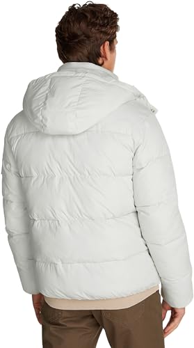 Calvin Klein Cazadora acolchada Hombre Essentials con capucha, Blanco (Ivory), XS