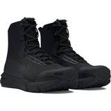 Under Armour UA Charged Valsetz Zapatos tácticos para hombre, cómodas botas de montaña, color negro/negro/gris azabache
