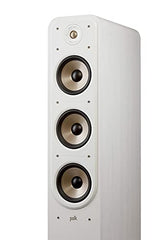 POLK AUDIO Signature Elite ES60 - Altavoz de Suelo HiFi de Alta resolución para Cine en casa, Certificado de Alta resolución, Compatible con Dolby Atmos y DTS:X (PC), Color Blanco