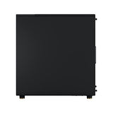 Fractal Design North Charcoal Black Tempered Glass Dark - Frente de Madera de Nogal - Panel Lateral de Vidrio - Incluye Dos Ventiladores Aspect PWM de 140 mm - Puerto USB Tipo C
