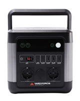Yard Force 1200W Portable Power Station with 22.2V / 43.5Ah Lithium-Ion battery, triple USB ports and dual AC output - LX PS1200