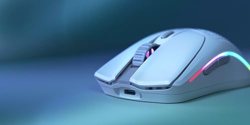 Glorious Gaming Model O 2 Wireless Ratón gaming inalámbrico - Híbrido 2,4 GHz y Bluetooth, 68g superligero, gran batería, sensor PPP 26K, RGB, ambidiestro, 6 botones, deslizadores de PTFE - Blanco