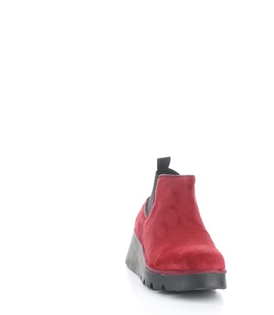 FLY London Boots, Botas Estilo Chelsea Mujer, Red, 41 EU
