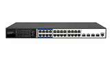LINK LKSWPOE24L3 - Conmutador de red con 24 puertos Poe de 400 W + 4 puertos SFP Gigabit y 1 puerto de consola de capa 3