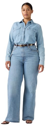 Levi's Ribcage Leg H223 Jeans, Far and Wide, 29W x 30L Mujeres