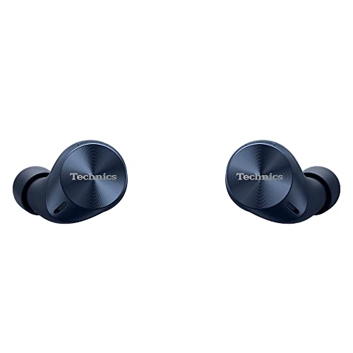 Technics EAH-AZ60M2EA Auriculares Inalámbricos Cancelación De Ruido, Bluetooth Multipunto 3 Dispositivos, Cómodos Intraurales, Carga Inalambrica, Azul Medianoche