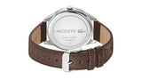 Lacoste Reloj Analógico de Cuarzo para Hombre Colección Vienna con Correa de Cuero Marrón - 2011046