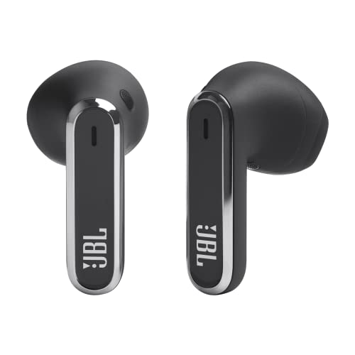 JBL Live Flex, Auriculares In Ear inalámbricos con estuche de carga inteligente, tecnología Bluetooth y de cancelación adaptativa de ruido, llamadas manos libres y hasta 40 horas de autonomía, negro
