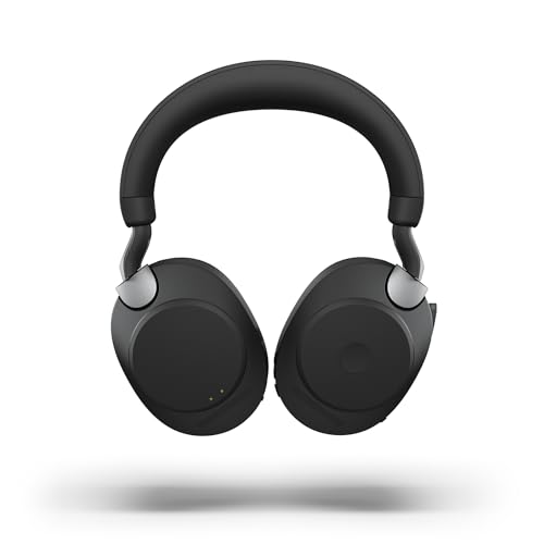 Jabra Evolve2 85 Auriculares Inalámbricos Estéreo con Cancelación de Ruido - Certificados para plataformas UC - Batería de Larga Duración - Adaptador Bluetooth USB-A - Negro