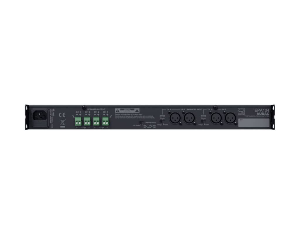 Audac epa104 4.0 - Amplificador de audio negro