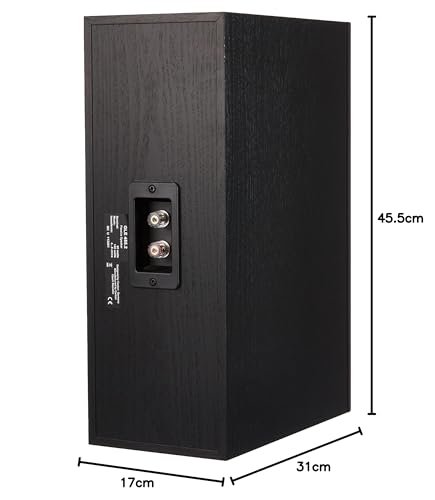 Canton GLE 455.2 - Equipo de altavoces de 80W para LS 600.2, negro